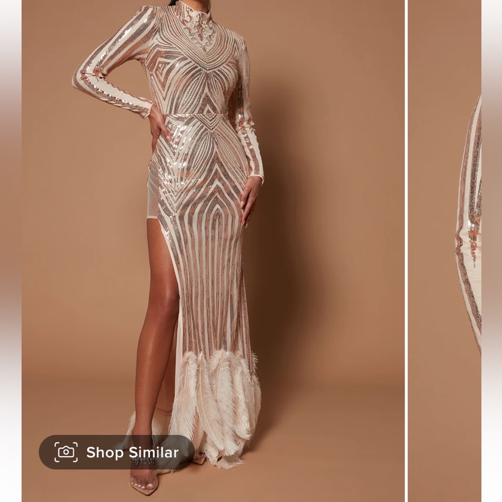 Long sleeve formal gown perfect for any special night out